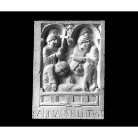 La sepoltura di Sant'adriano III - Formella - 109b