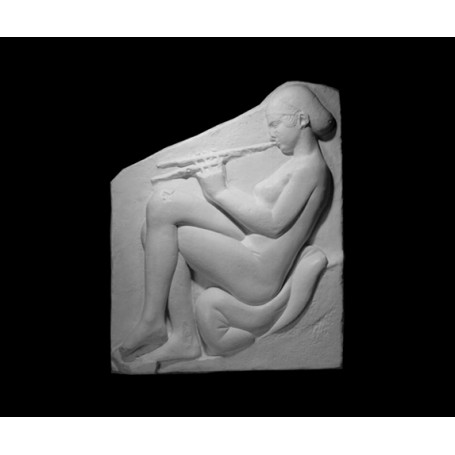 Figura femminile nuda di musicante - Rilievo - 110a