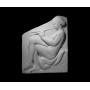 Figura femminile nuda di musicante - Rilievo - 110a